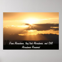 De abundancia, tomaron abundancia… posters