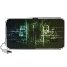 de alta tecnología abstracto altavoces de viajar