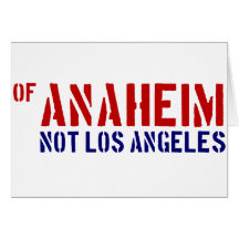 De Anaheim (no Los Ángeles) - muestre su orgullo O Tarjetón