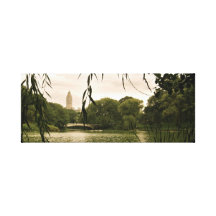 De detrás el sauce que llora… Central Park NYC Lona Estirada Galerías
