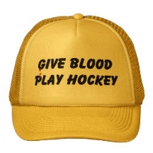 Dé el hockey del juego de la sangre gorro de camionero