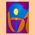 DÉ en arte abstracto de la palabra tarjetas