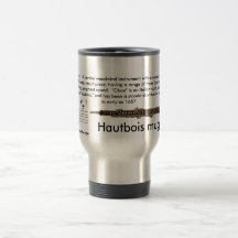De gran tamaño (15 onzas.) Taza de Oboe del viaje 