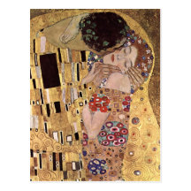 ~ de Gustavo Klimt el beso Postales