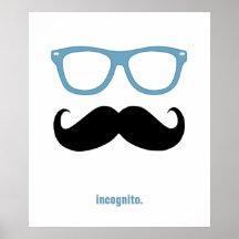de incógnito - bigote y gafas de sol divertidos impresiones