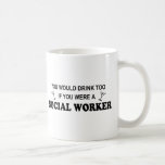 De la bebida asistente social también - tazas