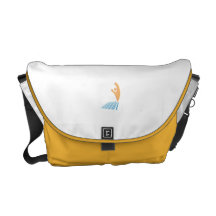 De la camiseta social de la rejilla bolsa de mensajería