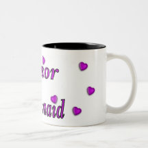 De la dama de honor amor menor simplemente taza de café