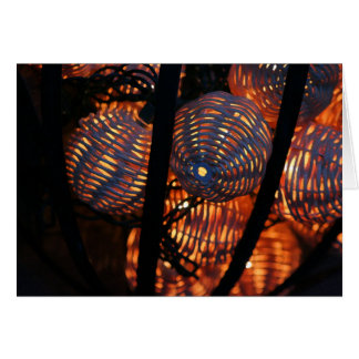 De la iluminación tarjeta también