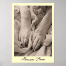De la manicura poster/impresión del ~ por favor