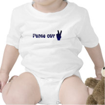 De la paz una pieza infantil hacia fuera camisetas