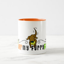 De la piel taza del perro nunca