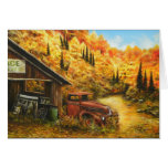 ~ de la pintura al óleo jubilado en tarjeta de fel
