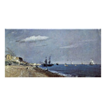 De la playa de Brighton con los veleros (naves del Tarjetas Fotográficas
