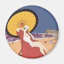 De la playa imán para frigorifico