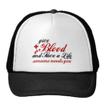 Dé la sangre y ahorre una vida gorras de camionero