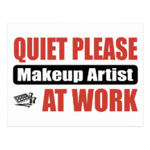De la tranquilidad artista de maquillaje por favor tarjetas postales