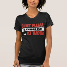 De la tranquilidad maderero por favor en el trabaj camiseta