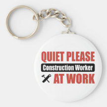 De la tranquilidad trabajador de construcción por  llavero personalizado