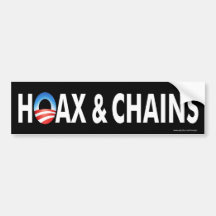 De las cadenas de obama pegatina para el parachoqu pegatina de parachoque