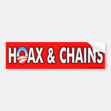 de las cadenas de Obama pegatina para el parachoqu Etiqueta De Parachoque