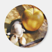 De las manzanas de ajo todavía de los clavos vida imanes para frigoríficos
