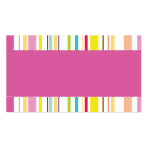De las rayas fucsia colorido A.C. - tarjetas de negocio