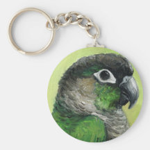 De "llavero del arte del pájaro Cheeked Conure ver
