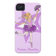 De los chicas de la bailarina del pelo rubio del i iPhone 4 cárcasa