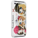 De los mejores amigos chibis lindos del animado pa barely there iPod carcasa