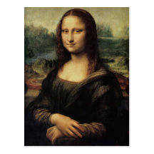 De Mona Lisa postal detalladamente