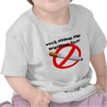 ¡de no fumadores, no haga que respira esto! camiseta