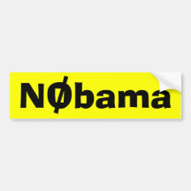 De NObama,/ Pegatina De Parachoque