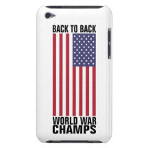 De nuevo a campeones traseros de la guerra mundial iPod touch Case-Mate cobertura