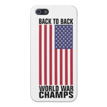 De nuevo a campeones traseros de la guerra mundial iPhone 5 cárcasa