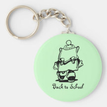 De nuevo a escuela llavero personalizado