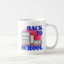 de nuevo a escuela tazas de café