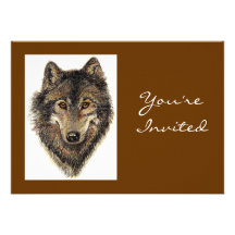 De nuevo a la naturaleza, el lobo, el cumpleaños a anuncios personalizados