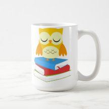 De nuevo a la taza del búho del ratón de bibliotec