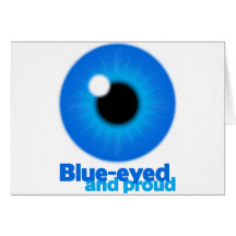 De ojos azules y orgulloso tarjeta