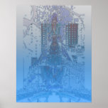 De París al azul de Nueva York Poster