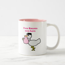 De Rwanda con el amor (chica) tazas
