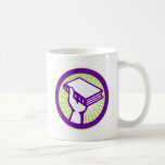 Dé sostener un libro con estilo retro del respland tazas