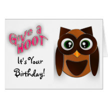 Dé una tarjeta de cumpleaños del pitido