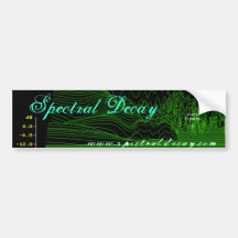Decaimiento espectral Ladyscape Pegatina De Parachoque