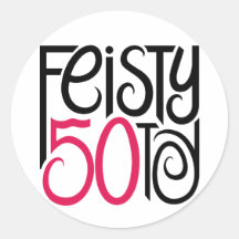 Decidido en el pegatina 50