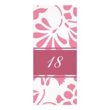 Décimo octavas invitaciones florales de la fiesta  anuncio