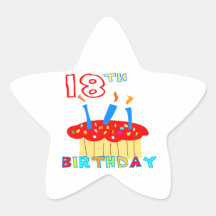 décimo octavo Pegatinas del cumpleaños