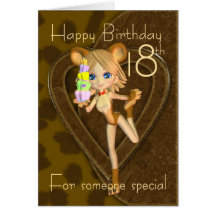 décimo octavo Tarjeta de cumpleaños, colección del