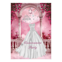 Décimo quinta fiesta de cumpleaños de Quinceanera Invitación